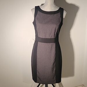 BCX Women's Black & Gray Sleeveless Sheath Stretch Dress, Size 7